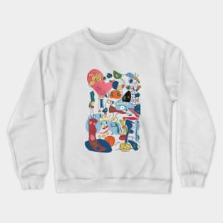 Surreal cartoon Crewneck Sweatshirt